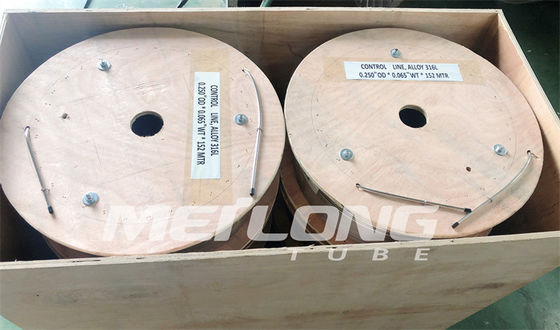 Dàn ống mao dẫn được vẽ lại liền mạch 1 2 Dây chuyền phun ống cuộn không gỉ Duplex 2205