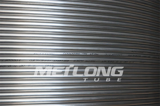 1/4 '' OD X 0,065 '' WT TP316L Dây điều khiển thủy lực ống mao dẫn mỏng