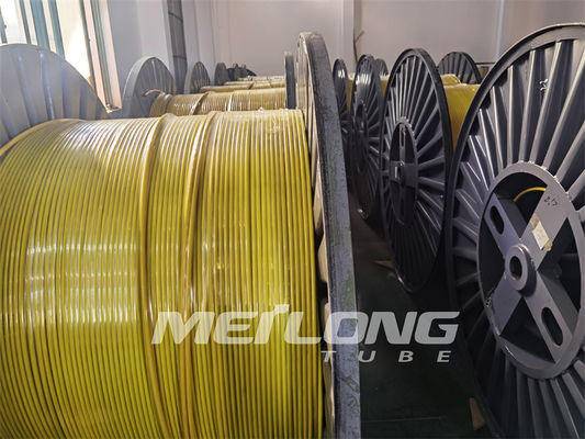 UNS S32750 Ống mao dẫn áp suất cao song công 2507 Ống mao dẫn dòng Teflon FEP