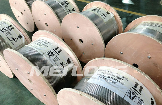 Dây chuyền phun ống mao dẫn Inconel 625 Ống mao dẫn ss cho giếng địa nhiệt