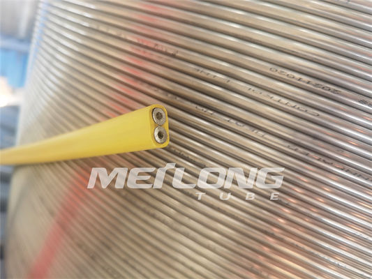 Gói phẳng ống mao dẫn bằng thép không gỉ đóng gói PVDF cho lỗ xuống