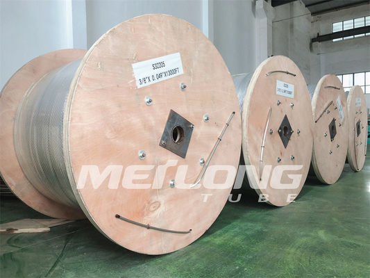Dây chuyền phun hóa chất đã được thử nghiệm thủy tĩnh 3 8 Cuộn ống thép không gỉ cho lỗ xuống
