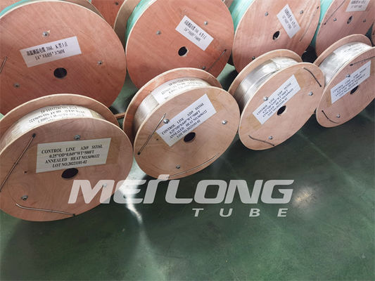Dây điều khiển ống cuộn bằng thép không gỉ thủy lực được ủ 12000M Độ bền kéo cao