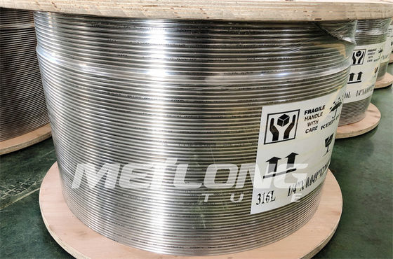 Dây chuyền điều khiển thủy lực 0,125 inch Ống thủy lực ASTM B704 SS 0,028 Psi