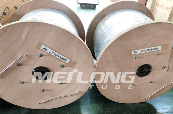 Điều khiển thủy lực Ống cuộn mao dẫn Phun hóa chất Ống cuộn Ss không có mối hàn quỹ đạo