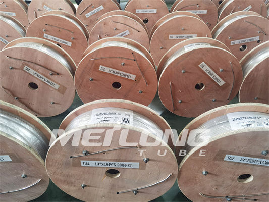 Ống cuộn mao dẫn SS316L ASTM A269 3 8 Ống thép không gỉ cuộn