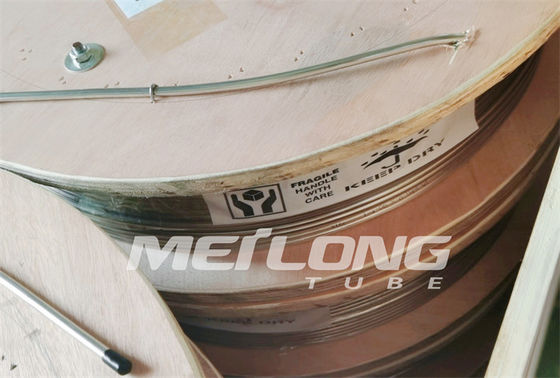 Ống cuộn mao dẫn lỗ khoan được ủ với các phụ kiện Ferrule 1 2 cuộn dây không gỉ