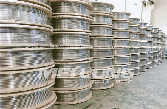 Ống mao dẫn không gỉ ASTM Ống mao dẫn không gỉ 12000M được ủ với các phụ kiện Ferrule