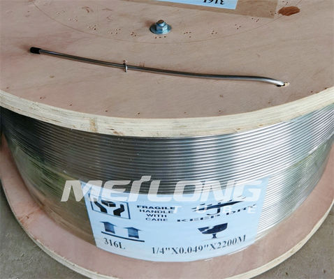 Dây chuyền điều khiển thủy lực được ủ theo tiêu chuẩn ASTM A789 1 2 Ống cuộn không gỉ cho lỗ hạ lưu
