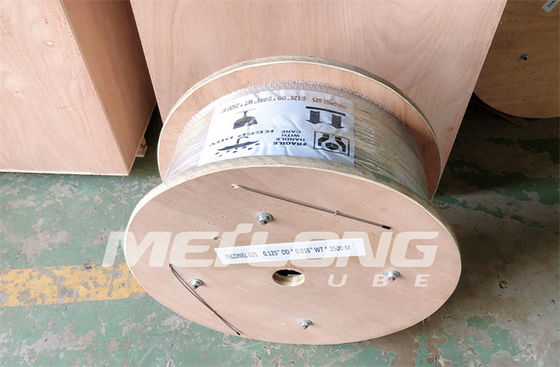 Đường ống mao dẫn Incoloy 825 Đường dây điều khiển thủy lực được thử nghiệm dòng điện xoáy 12000M