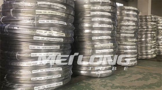 Dây chuyền phun hóa chất song công 2507 1 2 Ống thủy lực bằng thép không gỉ cho lỗ xuống