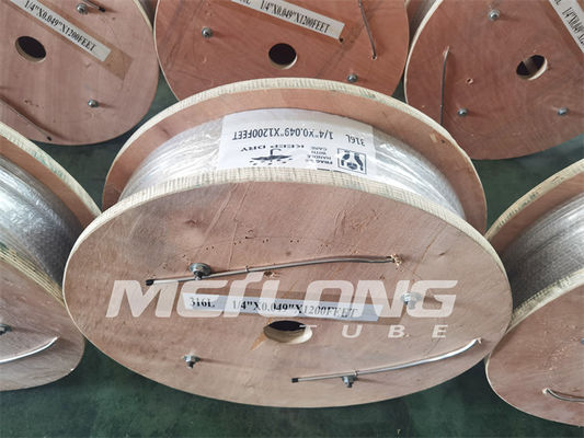 Đóng dây điều khiển thủy lực dung sai kích thước 3 8 Ống thủy lực bằng thép không gỉ