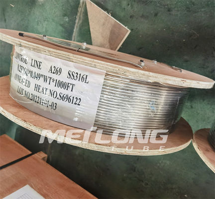 Dây điều khiển ống thủy lực song công 2205 SS Ống mao dẫn mỏng cho lỗ xuống