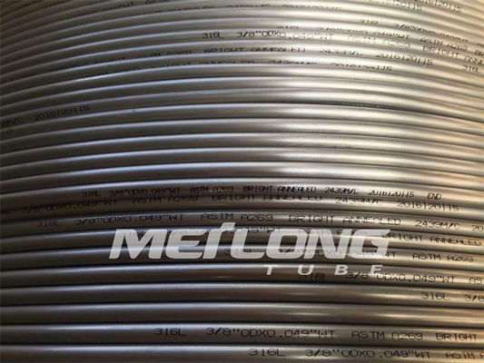 Ống hợp kim niken ASTM B423 Incoloy 825 Dây chuyền phun hóa chất đã được thử nghiệm thủy tĩnh